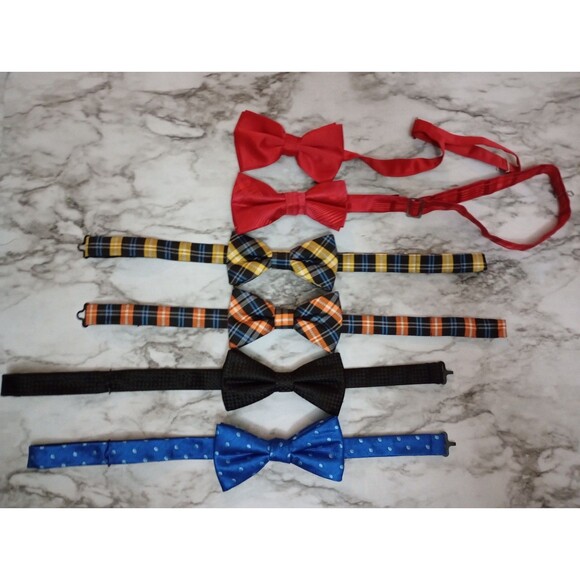 (Bundle) 6 Bowties Various Colors and Patterns - Picture 1 of 4